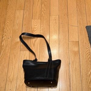La CANADIENNE Black Leather Shoulder Bag